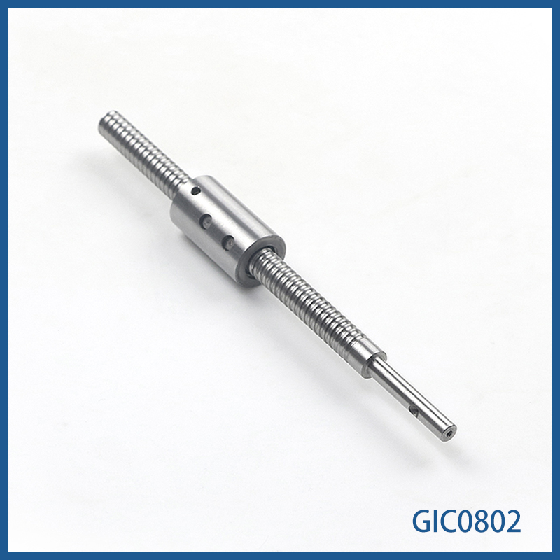 直径8导程2 非标定制 研磨微型滚珠丝杆副 GIC0802