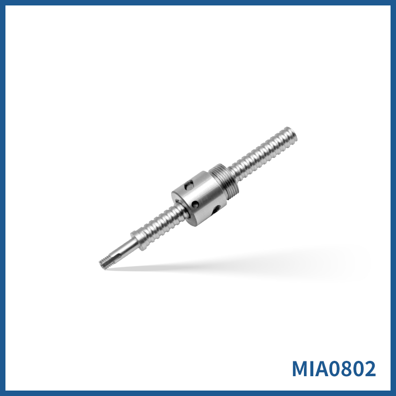 直径8导程2 非标定制 研磨微型滚珠丝杆副 MIA0802